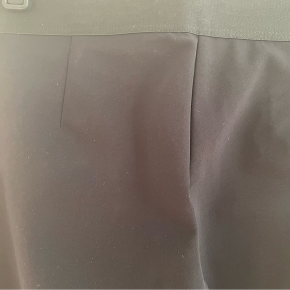 Theory Lamb Leather Trim Black Ponte Riding Leggings Pant - Picture 10 of 14